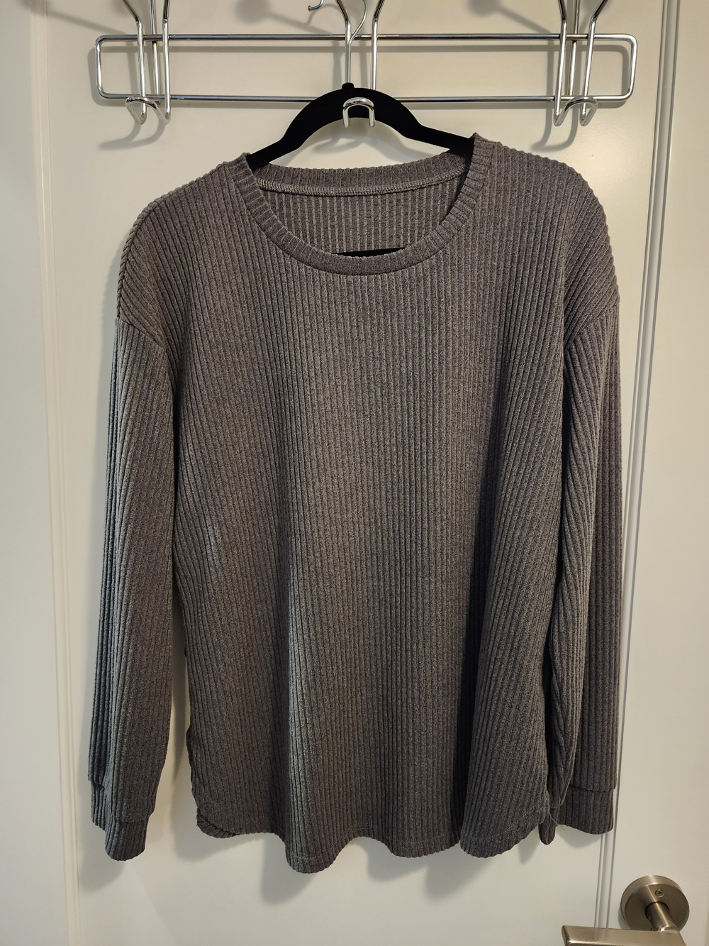 Maternity Ribbed Crewneck Sweater Shirt